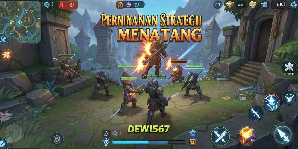 Tampilan gameplay DEWI567 yang mendebarkan dan strategis.