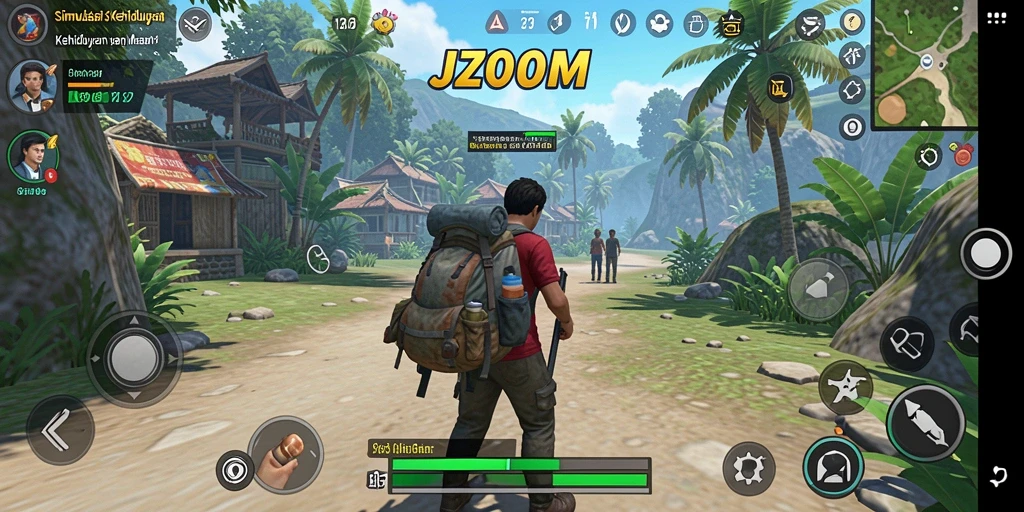 Tampilan gameplay J200M yang memukau dan interaktif.